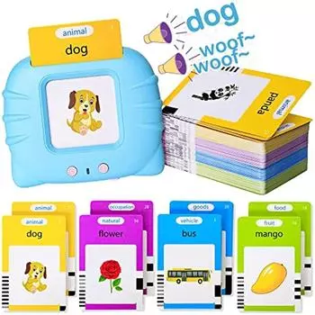 1BOX Говорящие Флэш-Карточки Ранние Развивающие Игрушки Для Мальчиков Девочек Дошкольное Обучение Чтению Машина Интерактивный Подарок