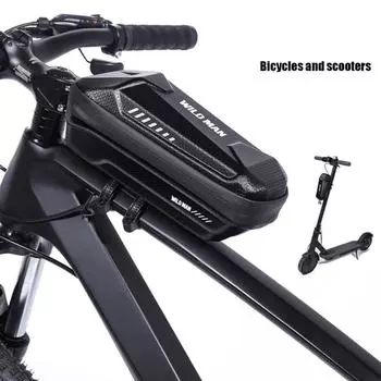 1л сумка для передней трубки велосипеда Mtb с твердым корпусом, сумка для электрического скутера, совместимая для M365/M365 Pro Велоспорт