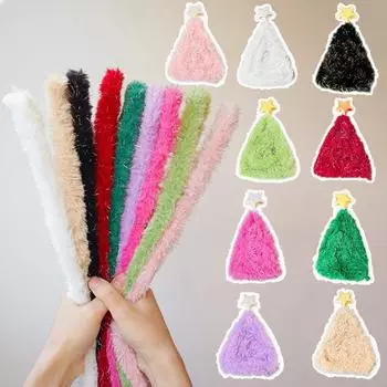1M Plush Twist Wire Stick Handmade Accessories Plush Rabbit Hair Twisting Rod Sewing Accessories 20mm светло-фиолетовый