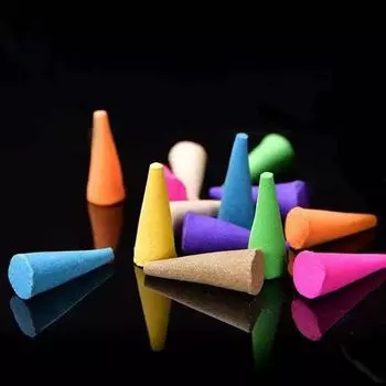 1pack Backflow Incense Cones Pack of 60 Mixed Flavor Natural Incense Floral Lavender Sandalwood Aloes Aromatherapy 60Pcs a bag