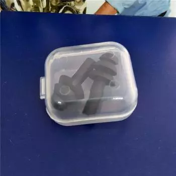 1Pair Box-packed Comfort Earplugs Noise Reduction Silicone Soft Earplugs Swimming Sleep Earplugs