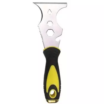 1pc 15 In 1 Multi Use Putty Knife Stainless Steel Paint Scraper Removal Construction Tool For Wallpaper Can Opener Home DIY Other