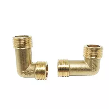 1PC 1/2’ Copper Tee Elbow Outer And Outer Wire Joint Double Outer Wire Direct Outer Tooth Water Pipe Fittings 1/2