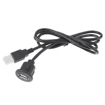 1 шт. 1 м автомобильный крепление на приборную панель Usb 2.0 штекер-гнездо удлинительный кабель панели