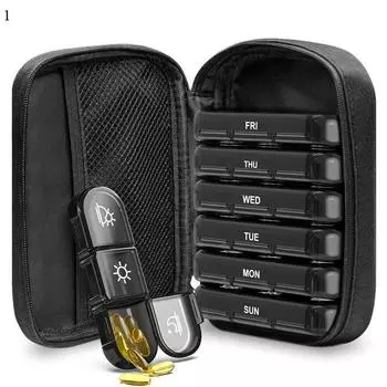 1Pc 21 Grids Weekly Pill Organizers Container Moisture-Proof Pill Box