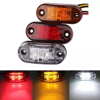 1pc 24v 12v Led Side габаритные огни для прицепов грузовиков Caravan боковой габаритный фонарь лампа жёлтый