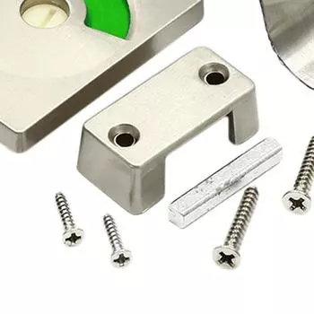 1pc 304 Indicator Lock Stainless Steel Bathroom Red And Green Indicator Door Lock серебряный