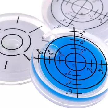 1Pc 32mm For Spirit Bubble Degree Mark Surface Level Round Circular Measuring Meter Plastic Directional Leveling Level