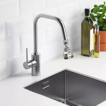 1pc 360° Faucet Extender Bendable Kitchen Sink Flexible Tap Spray Head Attachment Home Kitchen Stopcock Tools Accessories
