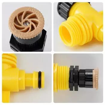 1pc 360° Rotating Ground Plug Sprinkler Farmland Irrigation Atomization Automatic Tube Greening Flower Lawn Sprinkler Watering жёлтый