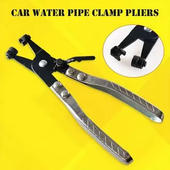 1pc 45° Professional Car Water Pipe Hose Clip Pliers, Easily Remove And Install Ring-Type Flat-Band Hose Clamps серебряный