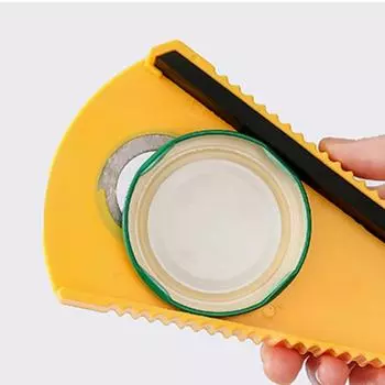 1PC 4 In 1 Multi Function Non-Slip Bottle Opener Tools Jar Opener Gripper BeerOpener For Weak Hands,Children бежевый