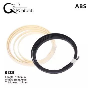 1Pc ABS Guitar Making Edging Strip Plastic Binding Edging Edging Edging Inlay Is Suitable For Guitar Bass Ukulele Accessories бежевый