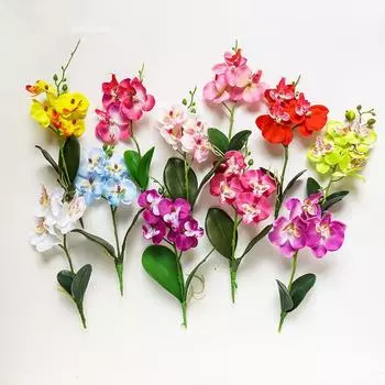 1Pc Artificial Flower Butterfly Orchid Silk Home Wedding Party Decoration DIY Accessories
