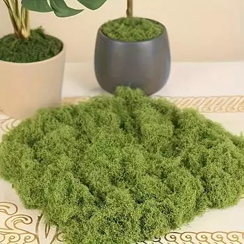 1pc Artificial Moss Lawn - Micro Landscape Simulation Greenery, Potted Window Decoration, 30g/1.06oz, Plastic Material