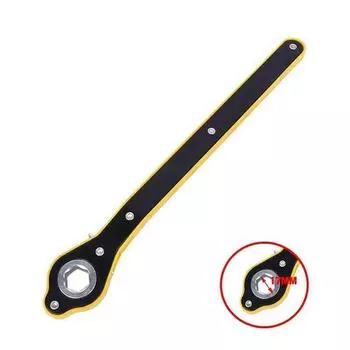 1pc Auto Labor-saving Jack Ratchet Wrench Scissor Jack Garage Tire Wheel Lug Wrench Handle Labor-saving Wrench жёлтый