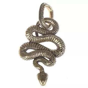 1Pc Brass Snake Key Ring Boa Key Chain Outdoor Small Accessories Car Hanging