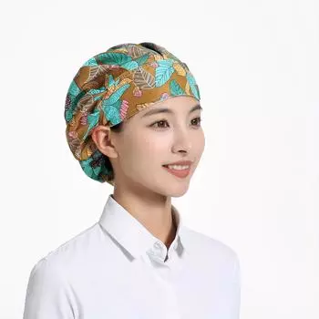 1pc Breathable Cotton Chef Hat For Cooking And Kitchen, Dustproof, Fume Resistant, Machine Washable With Drawstring Closure