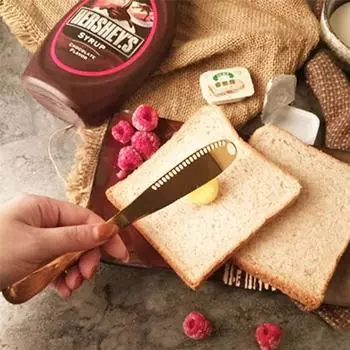 1PC Butter Knife Holes Cheese Dessert Knife Stainless Steel Jam Knife Cutlery Toast Wipe Cream Bread Cheese Cutter Kitchen Tools