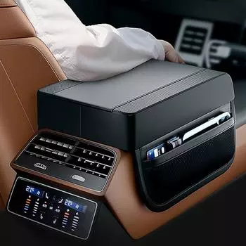 1Pc Car Center Console Armrest Box Height Pad Armrest Pad Cover Black Waterproof Universal Car Interior Protector Accessories чёрный