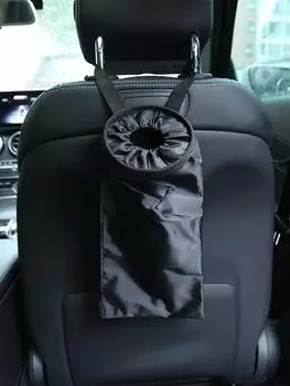 1PC Car Garbage Storage Hanging Bag Car mounted Environmental Protection Garbage Bag Seat Back Storage Hanging Bag чёрный