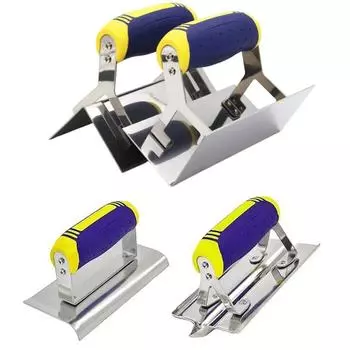 1pc Concrete Hand Steel Edger Concrete Hand Edger Curved End And Radiused Edge Design Ergonomic Handle Plaster Trowel Hand tools CHINA