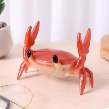 1pc Crab Shaped Art Decoration, Cartoon Animal Shaped Multifunction Decorative Object For Home Decoration 1PC&A разноцветный