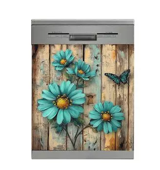 1PC Decals Self Adhesive Wall Stickers Waterproof Dishwasher Sticker Refrigerator PVC Home Decoration Wallpaper Kitchen