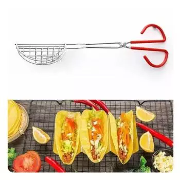 1PC держатель для тако, пресс для фритюрницы, щипцы для лепешек, пресс для лепешек, машина для приготовления ортильи Tortilllera чёрный