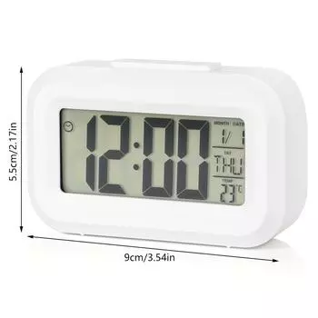 1pc, Digital Alarm Clock with Backlight, Snooze, Mute, Calendar, Temperature Display - Perfect for Home and Office Decor розовый
