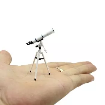 1Pc Educational Science Toy Astronomy Telescope Model Pretend Decorations 1:12/1:20/1:25 Scale Dollhouse Miniature Accessories 2.6*5.8cm