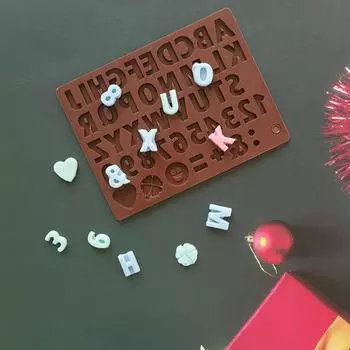 1 шт. Английский буквенный силиконовый формочка для конфет, печенья, желе, льда, выпечки, декора торта, мыла, свечей, формы для изготовления