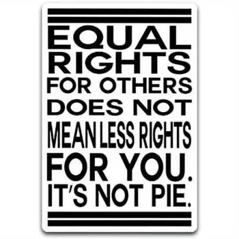 1pc Equal Rights For Others PVC Decal Sticker - Car Truck Van SUV Window 1pc