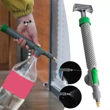 1PC High Pressure Air Pump Manual Sprayer Adjustable Watering Tools Nozzle Head Garden Spray Drink Sprayer Gardening Bottle M1T5