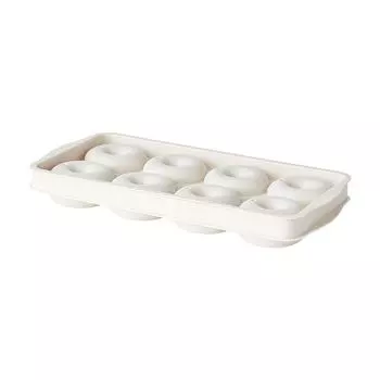 1PC Ice Box Ice Tray Doughnut Ice Mold Green White Ice Cube Pellets Tools Donut Mold Refreshing 23.x12x3cm белый