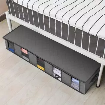 1PC Large Capacity Under Bed Storage Bag Quilt Blanket Clothes Storage Box Divider Folding Closet Organizer Clothing Container