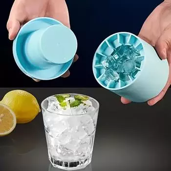 1pc, Make Perfectly Shaped Ice Cubes with This Easy-release Silicone Ice Cube Mold - Can Hold Up To 60 Ice Cubes! синий