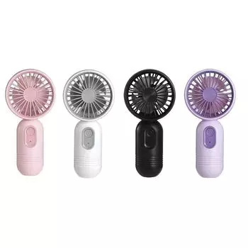 1PC Mini Portable Fan USB Charging 3-speed - Handheld Fan for Men and Women Suitable for Office, Outdoor Travel, and Camping белый