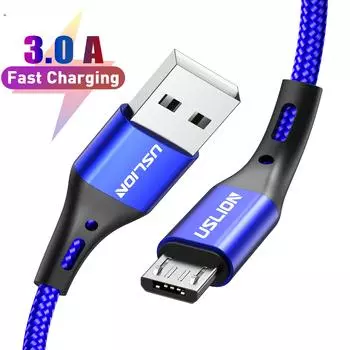 1 шт. Мини-USB-кабель для быстрой зарядки, USB-кабель для передачи данных для телефонов Android, 1 м 1M чёрный