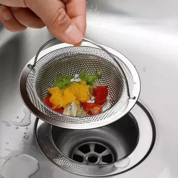 1PC Обновите свою кухонную мойку с помощью фильтра для воды из нержавеющей стали белый
