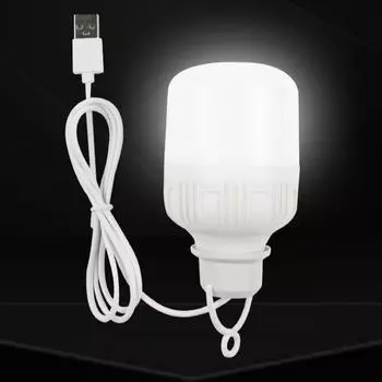1PC outdoor USB LED light bulb power bank charging emergency light hook camping fishing portable tent lantern night light bulb 10W-60mm,1pc