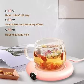 1PC Pink DC 5V USB Heating Pad Constant Temperature 3Gear Adjustment Reusable