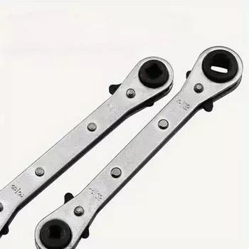 1PC Rapid Ratchet Wrench Двусторонний четырехфункциональный ключ с храповым механизмом Ct-122 Ключ с храповым механизмом для локтя холодильника