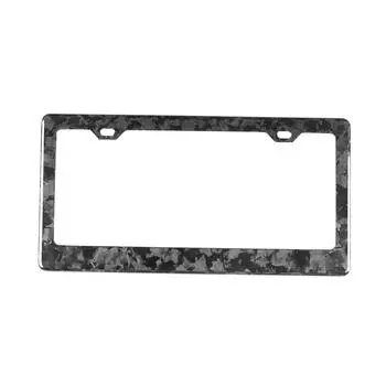 1pc Real Forged Carbon Fiber License Plate Frame (approx. 12.4inch x 6.2inch)