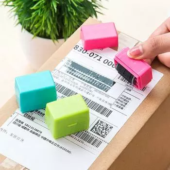 1Pc SelfInking Stamp Roller Stamp Code Security Office Tool Messy