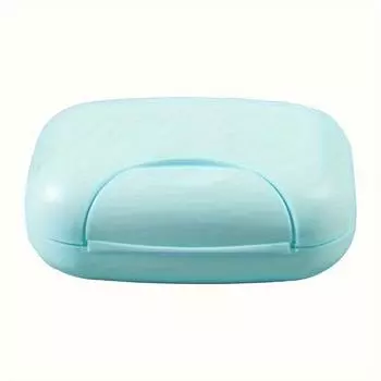 1Pc Soap Box with Lid Sealed Portable Travel Soap Box Soap Storage Box Bathroom Supplies Travel Soap Box