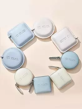 1pc Soft Square Tape Measure Push Button Measuring Tape Body Measuring Soft Tape Retractable Inch Tape For Sewing Dou