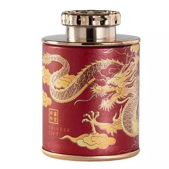 1Pc Solid Mini Empty Tea Tin Can Household Green Black Tea Sealed Jar Portable AVE красный