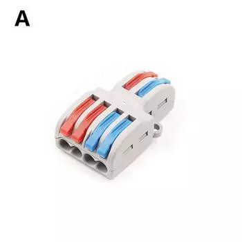 1PC SPL-42/62 Кабельный разъем-разветвитель Блок DIY Быстрый универсальный разъем для проводов MIT 2 In 4 Out