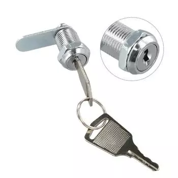 1PC Stainless Steel Cam Lock With Keys 12mm Aperture For Filing Cabinet Drawer Tool Box Mail Box Protect Possession Hardwares CHINA